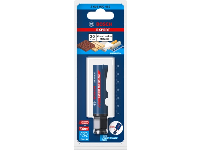 Žaga za izrezovanje lukenj Bosch EXPERT Construction Material, 20x60mm, 2608900452